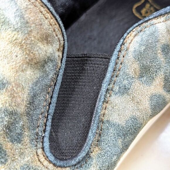 ASH Leather Suede Animal Print Platform Slip On Sneakers size 40 Unisex - Picture 4 of 15